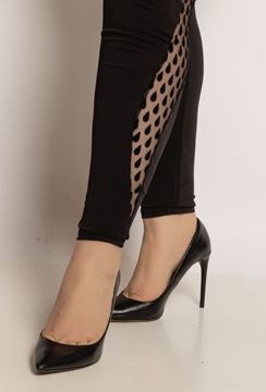 Picture of LEGGING WITH VERTICAL CHIFFON DETAIL